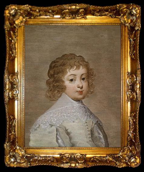 framed  Dyck, Anthony van Probably portrait of James II, ta009-2